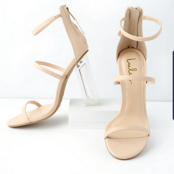 Lulus Isabella Nude heels - Picture 1 of 8